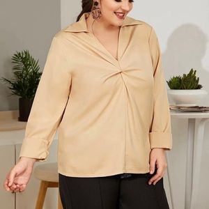 Plus - Long Sleeve Blouse - 1X / 14